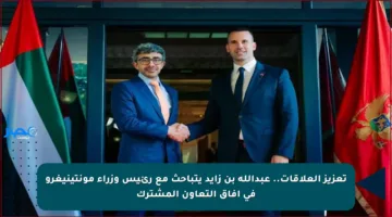 تعزيز العلاقات.. عبدالله بن زايد يتباحث مع رئيس وزراء مونتينيغرو في آفاق التعاون المشترك